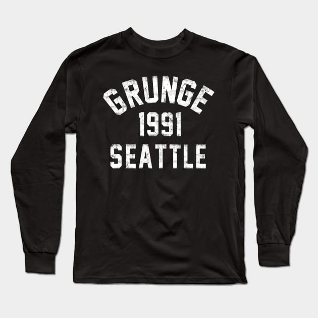 1991 Grunge Seattle Long Sleeve T-Shirt by mrspaceman